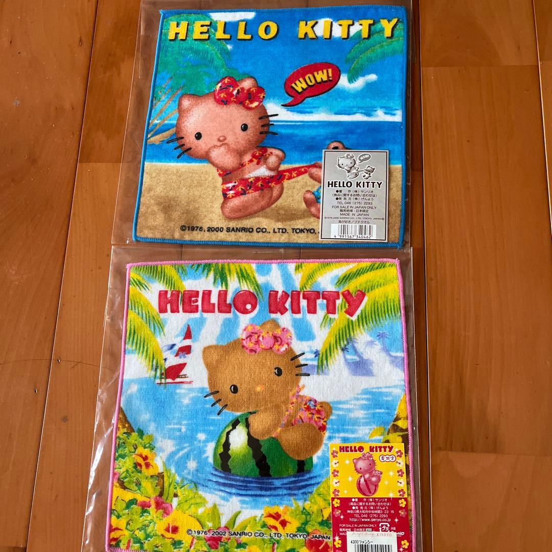 キティ　夏限定　プチタオル sanrio（サンリオ） ハローキティ プチタオル4枚セット : サンリオ