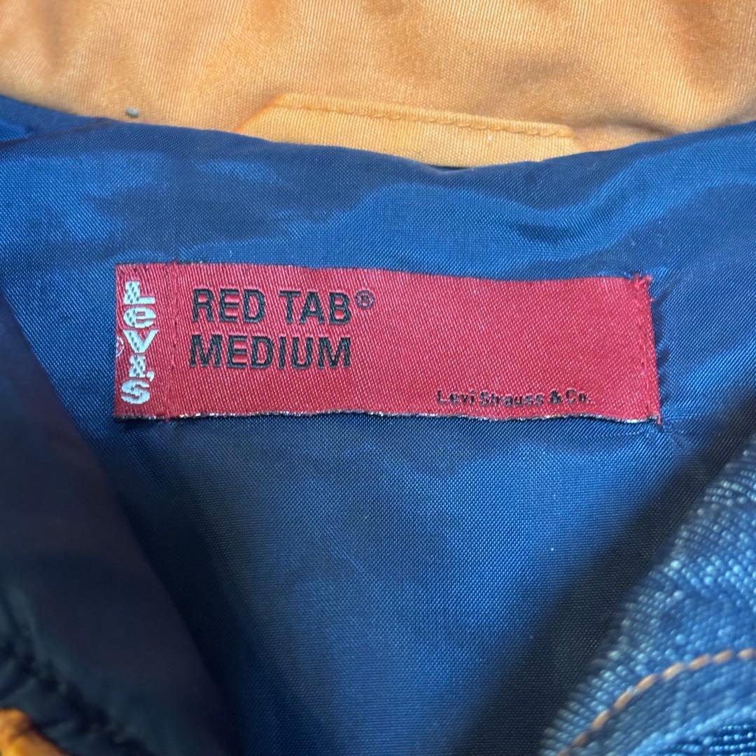 Levi's RED TAB ダウンジャケット オレンジ 濃紺デニム Mサイズ - メルカリ