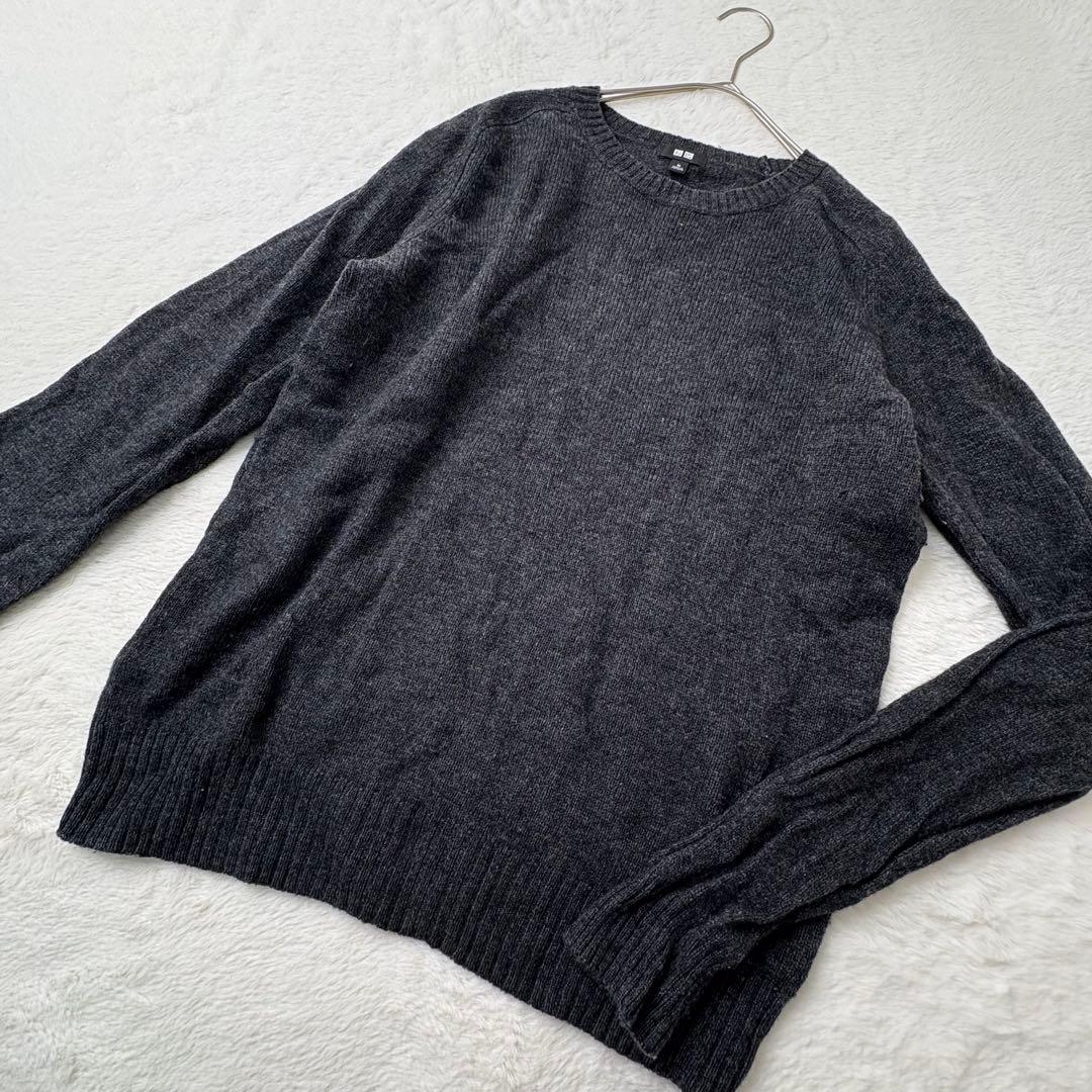 UNIQLO ウールセーター ラムウールクルーネック 126158 - メルカリ