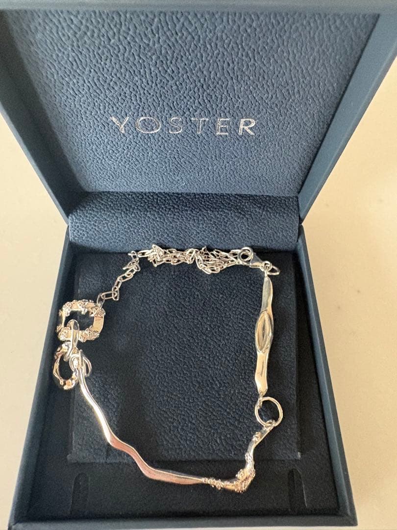 YOSTER シルバーチェーンネックレス46cm YOSTER ヨースター ネックレス Flow Chain Necklace レディース メンズ
