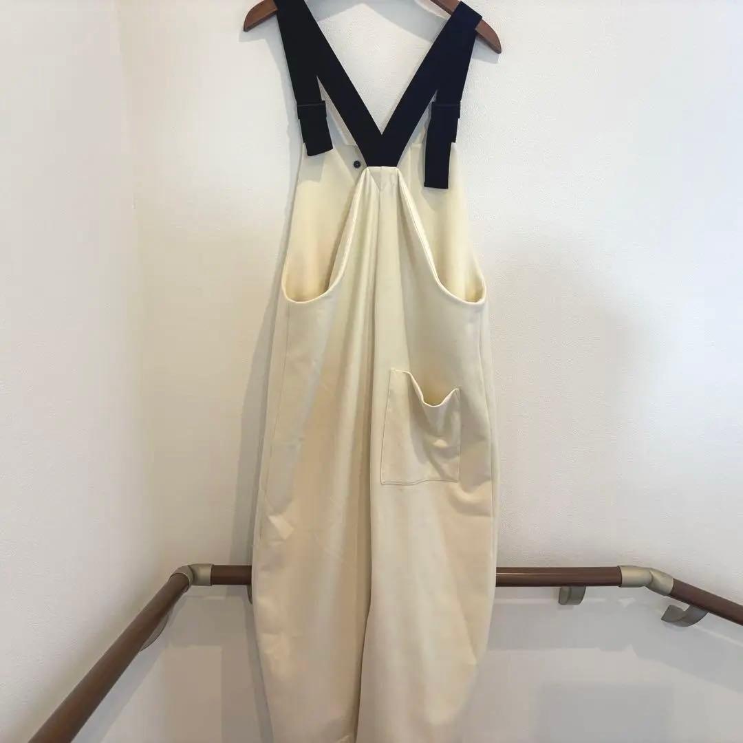 nagonstans アイボリー ジャンパースカートウォームクロス