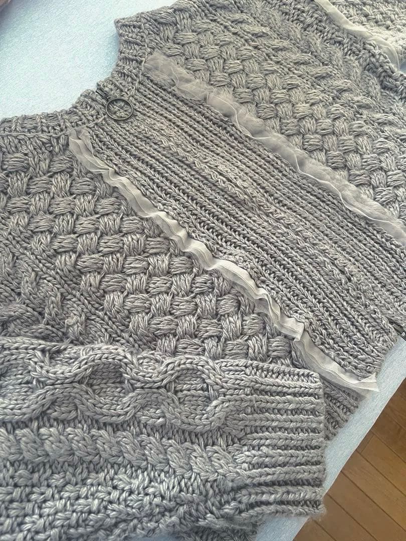 eaphi】CABLE ZIP CARDIGAN