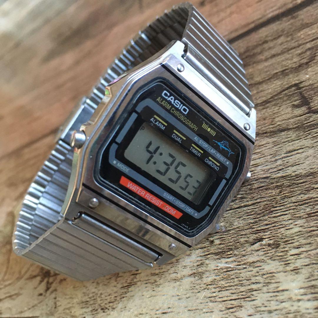 レア◇中古動品◇WS-740◇カシオ デジタル カジキマグロ アラーム