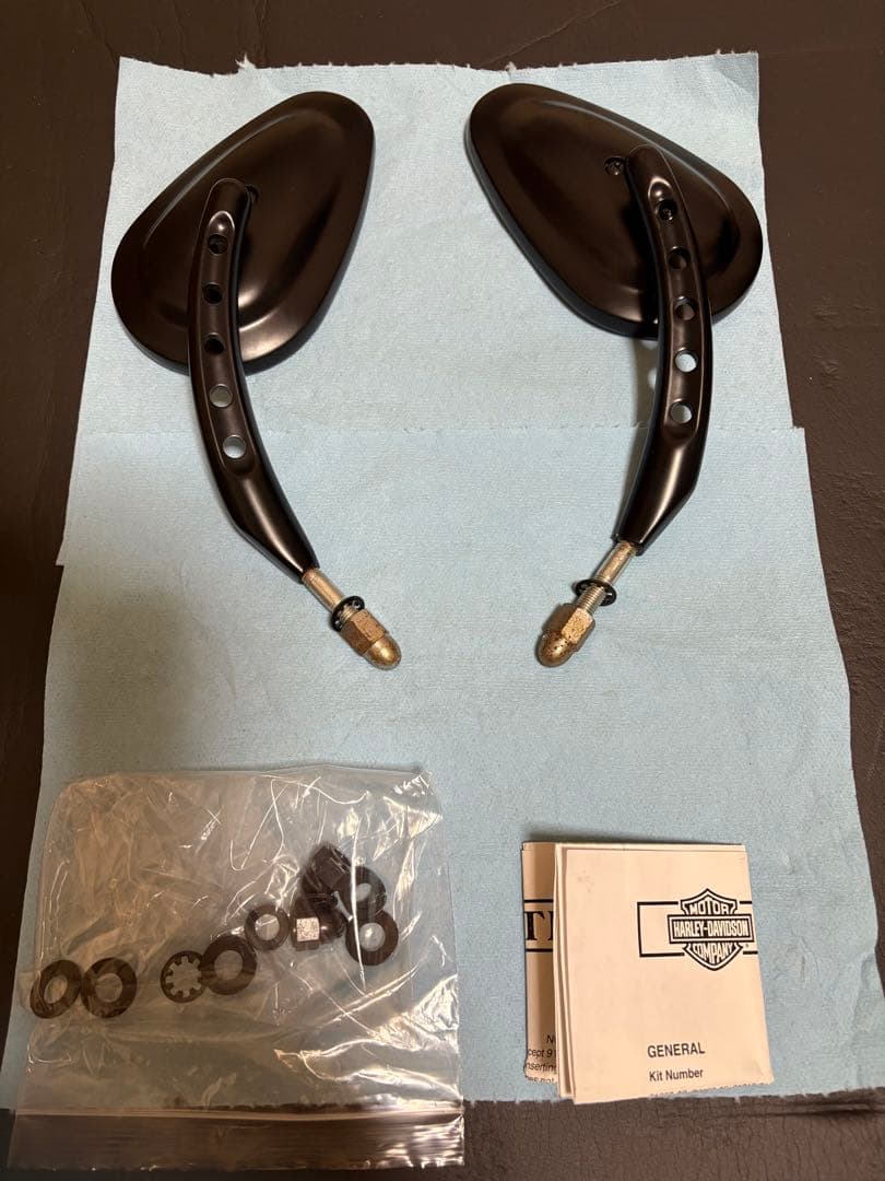 ハーレー純正　バックショット　ミラー　サテンブラック　美品 Harley Davidson（ハーレー・ダビッドソン） バックショットミラー