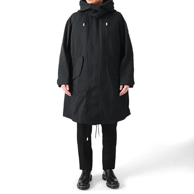 美品】THE RERACS モッズコート ロング ダークネイビー 46サイズ