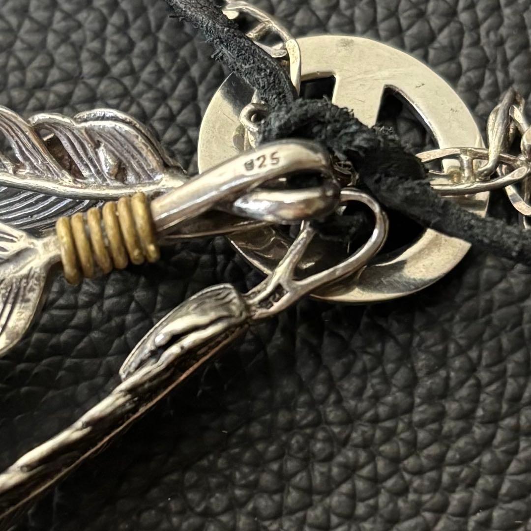 MEXICO シルバー925 3連フェザーネックレス ヴィンテージ - メルカリ