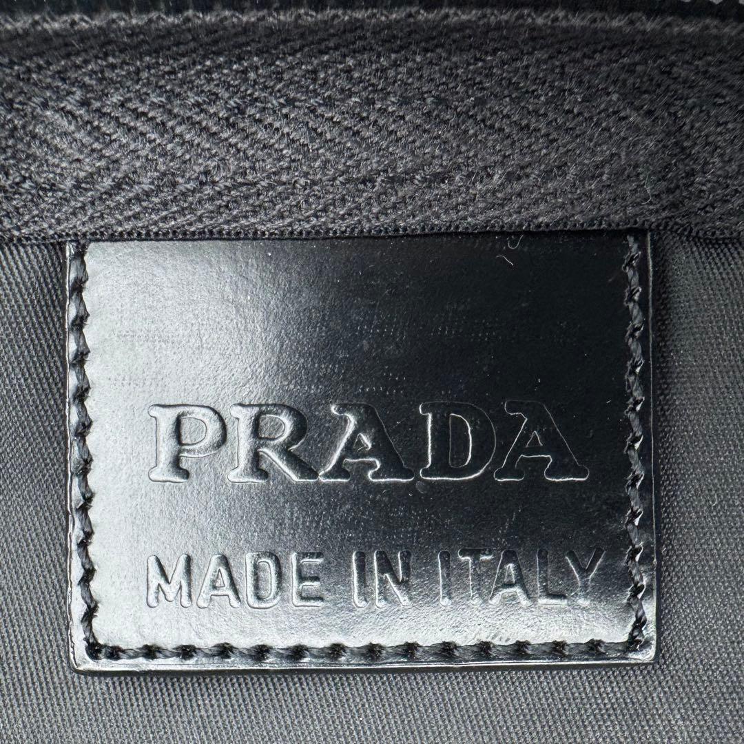 極美品 PRADA プラダ ナイロン ポーチ セカンドバッグ 三角ロゴ