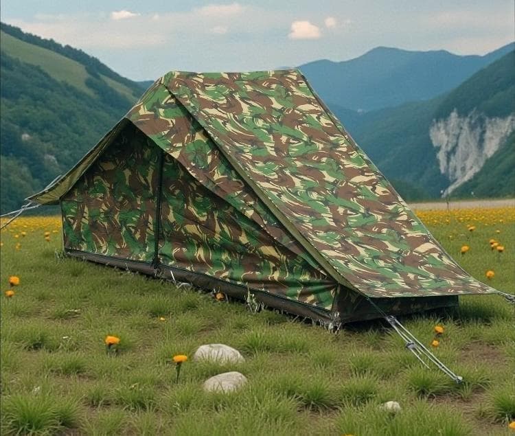 ※軍放出品 ダッチアーミーテント DPMカモ オランダ軍 軍幕 キャンバス 2 軍幕❗️ ダッチアーミーテント DPMカモ オランダ軍 | ヴィンテージ