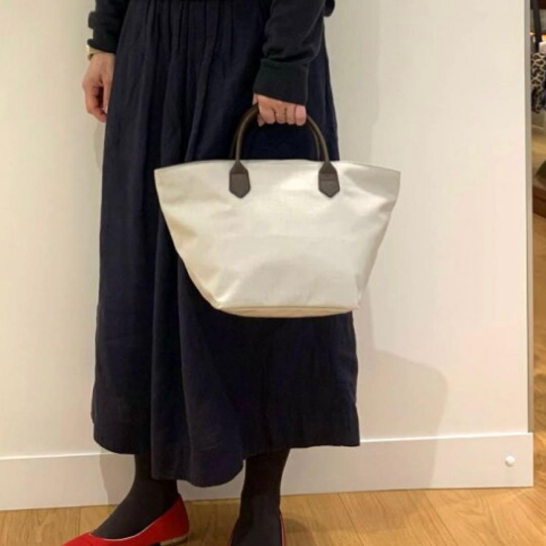 極美品◉エルベシャプリエ◉1407C◉レザーハンドル舟型トートM◉マ