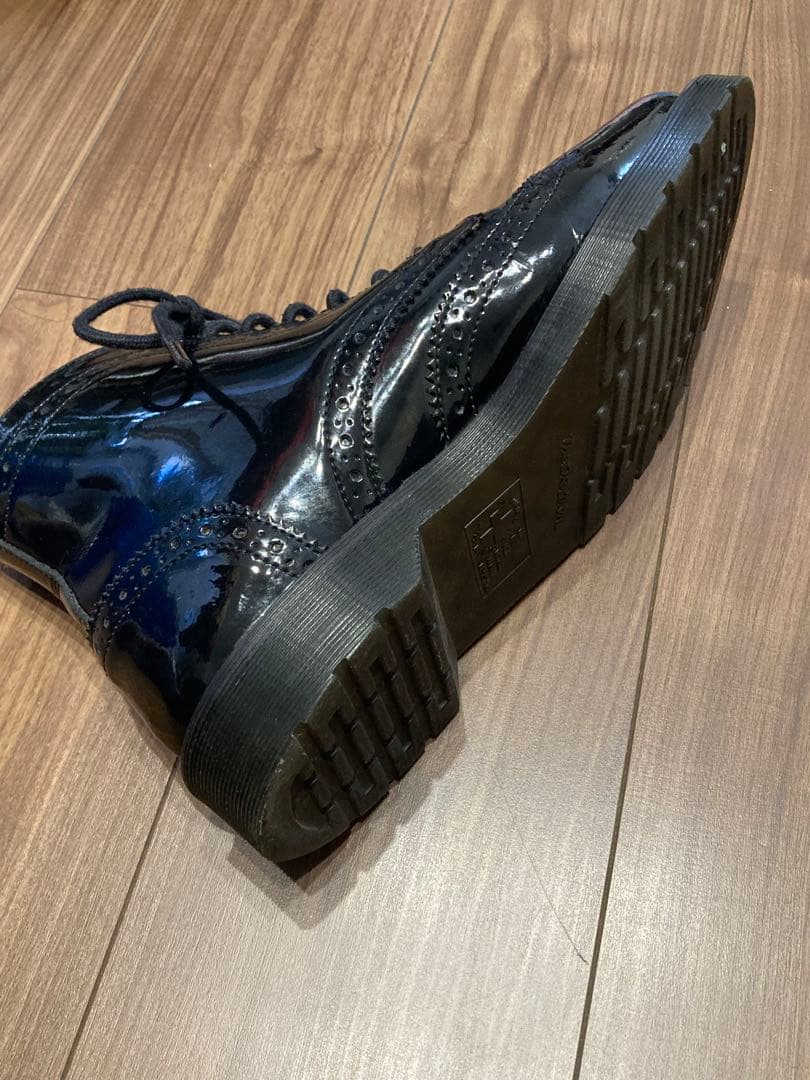 激レア ドクターマーチン パテントレザー ウィングチップ エナメル 8