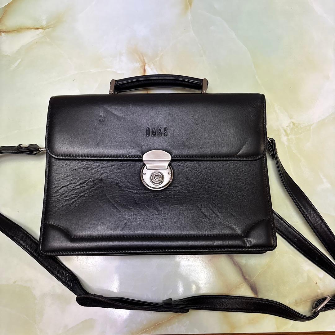 DAYS 黒 レザービジネスバッグ　未使用シワあり lb363_1.jpg