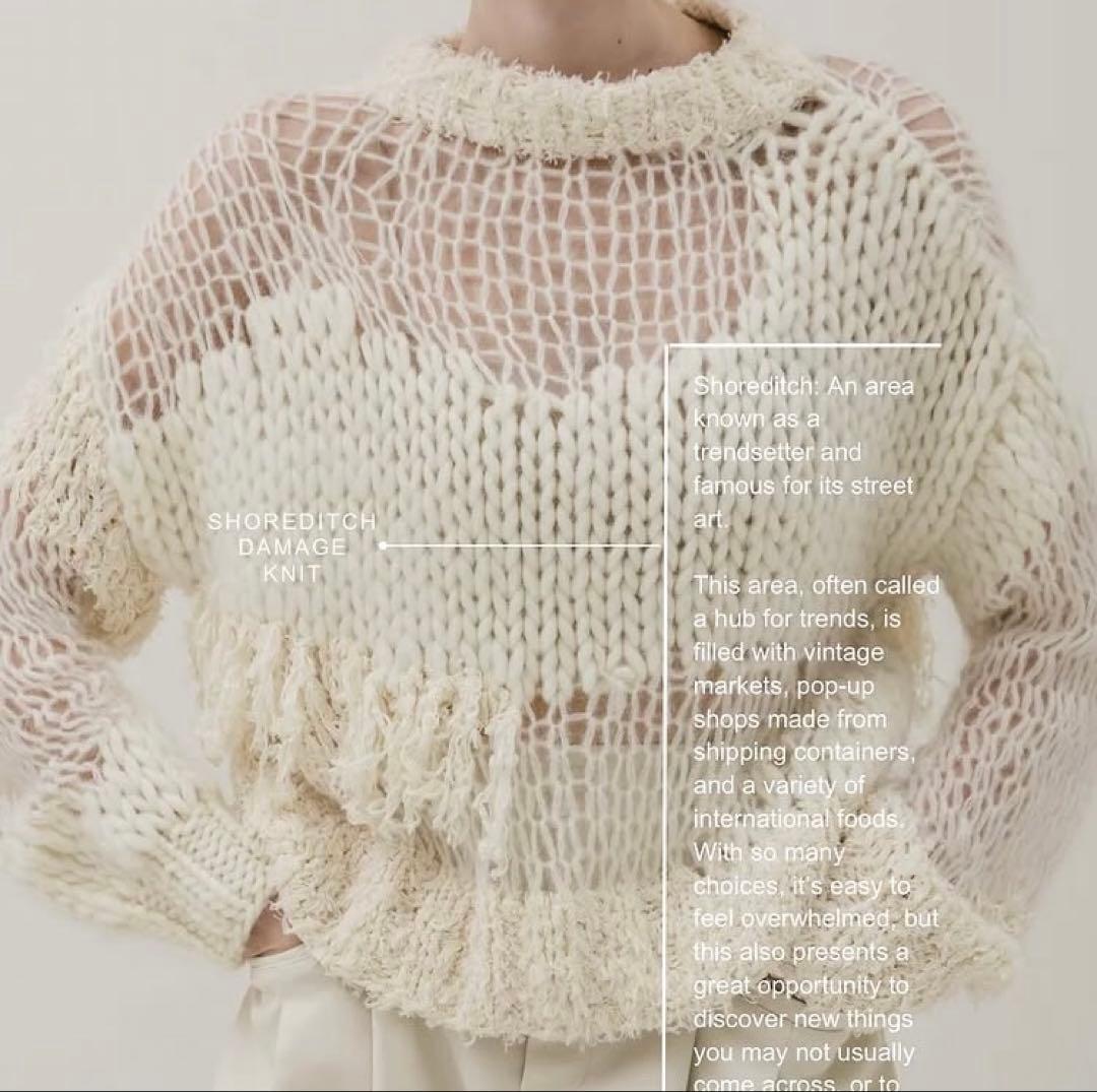 THE TOE かぎ編みニット 2024AW - メルカリ