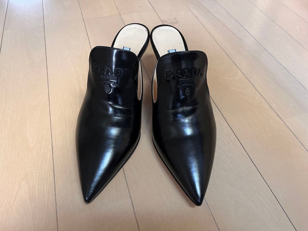 PRADA★黒 ポインテッドトゥミュール 楽天市場】PRADA プラダ ミュール 1I901M JHR 025 レディース パテント