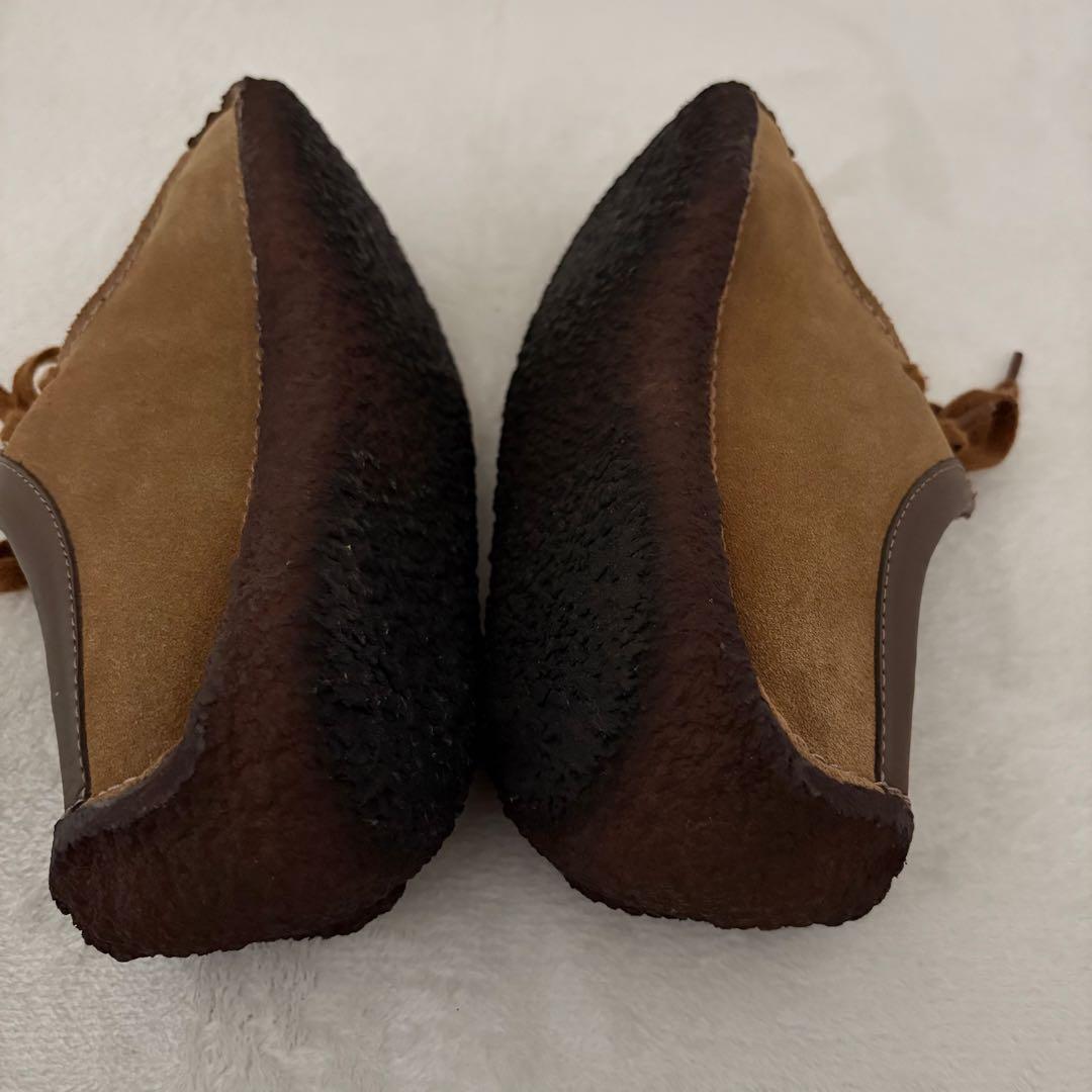 美品✨クラークス ナタリー オークウッド スエード ベージュ モカシン 24cm