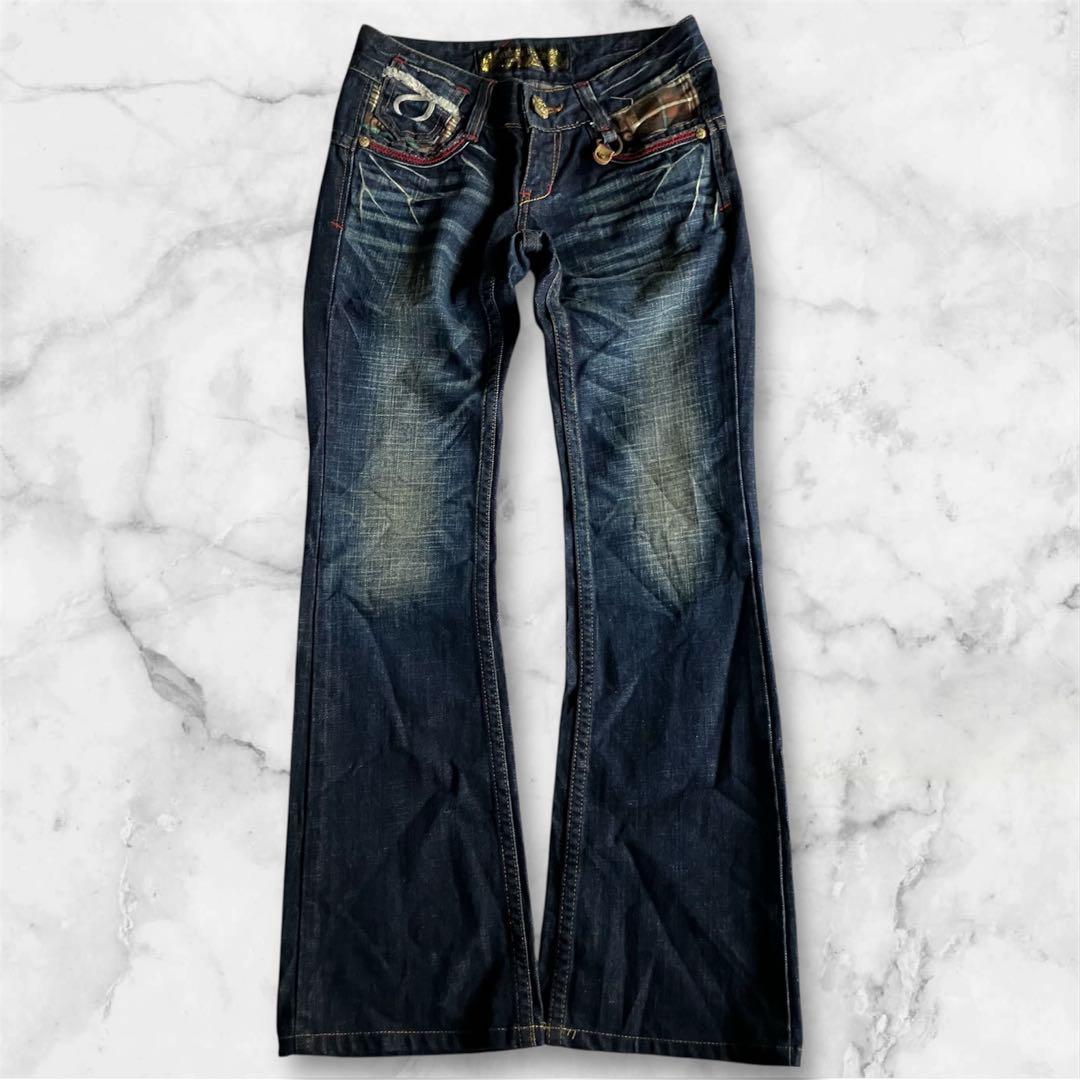 00s archive RED pepper 刺繍フレアデニム 平成ギャルy2k - メルカリ