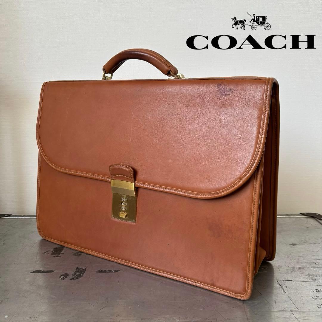 COACH オールドコーチ レザー グリーフケース ビジネスバッグ 5353