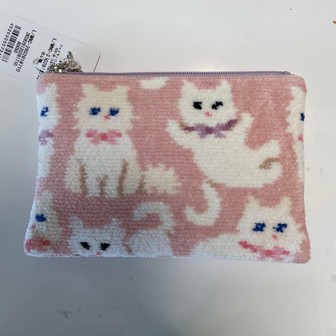 フェイラー FEILER モフモフネコチャン ティッシュケース ポーチ