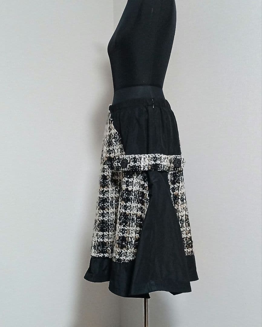 12万 エイココンドウロングベストとスカート/レリアン革バッグ/未使用