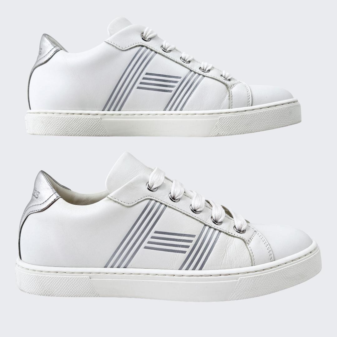 極美品】エルメス スニーカー アヴァンタージュ 白 シルバー 23㎝ 35.5