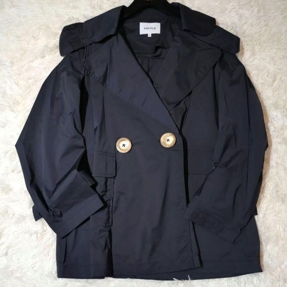 美品✨️ エンフォルド LIMONTA ビックカラージャケット ショート