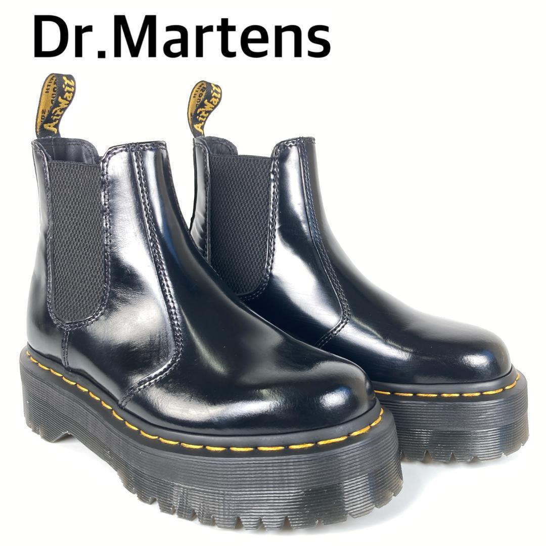 美品 ドクターマーチン 2976 QUAD 超厚底チェルシーブーツ サイドゴア