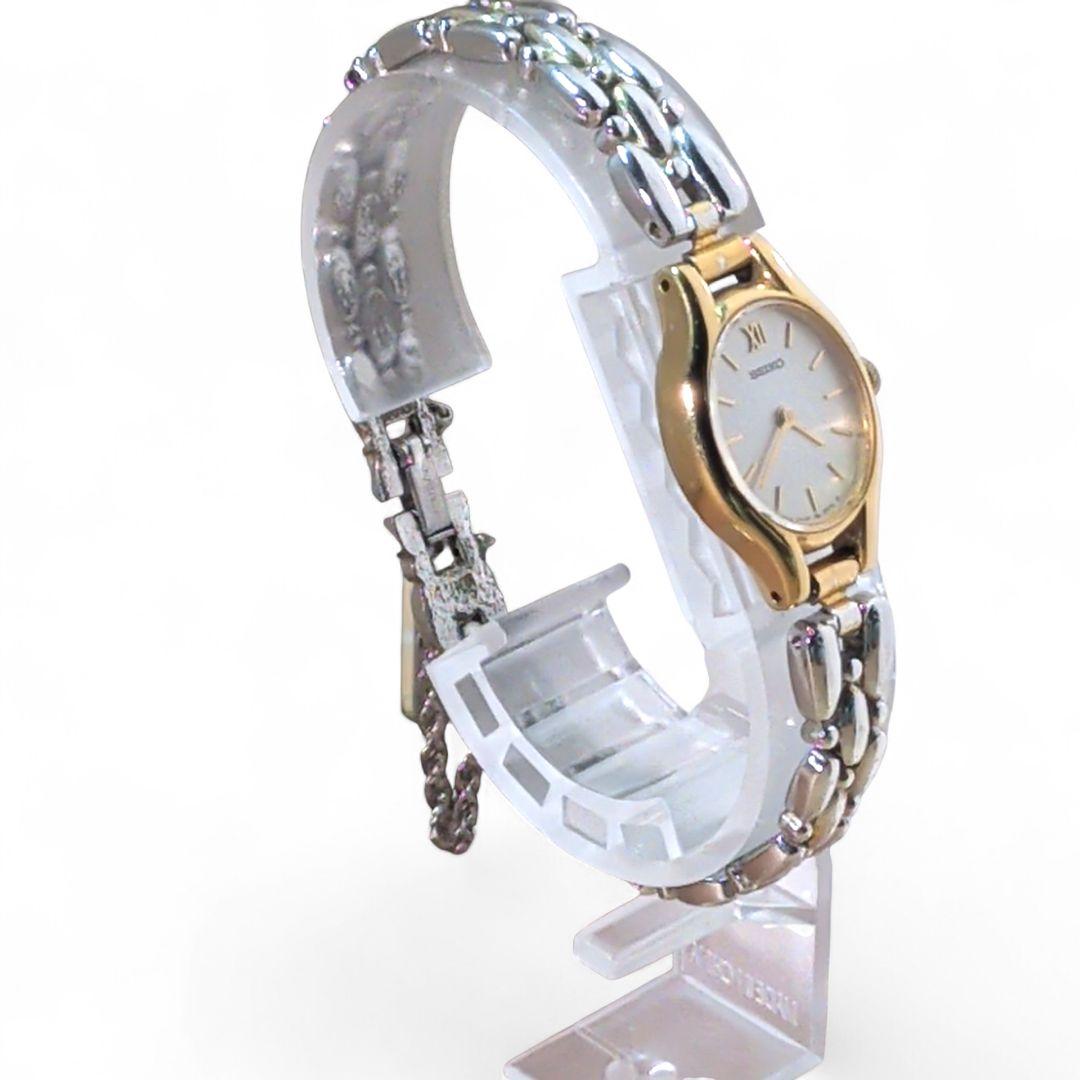 美品・稼働】SEIKO セイコー 腕時計 レディース オーバル コンビカラー