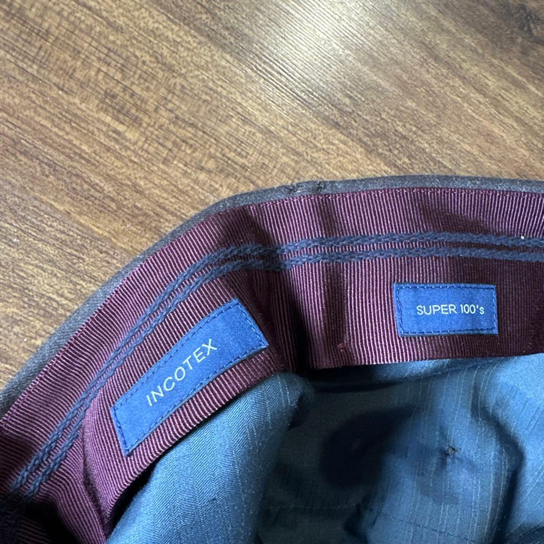 パンツ INCOTEX \"super100s\" slim fit wool slacks