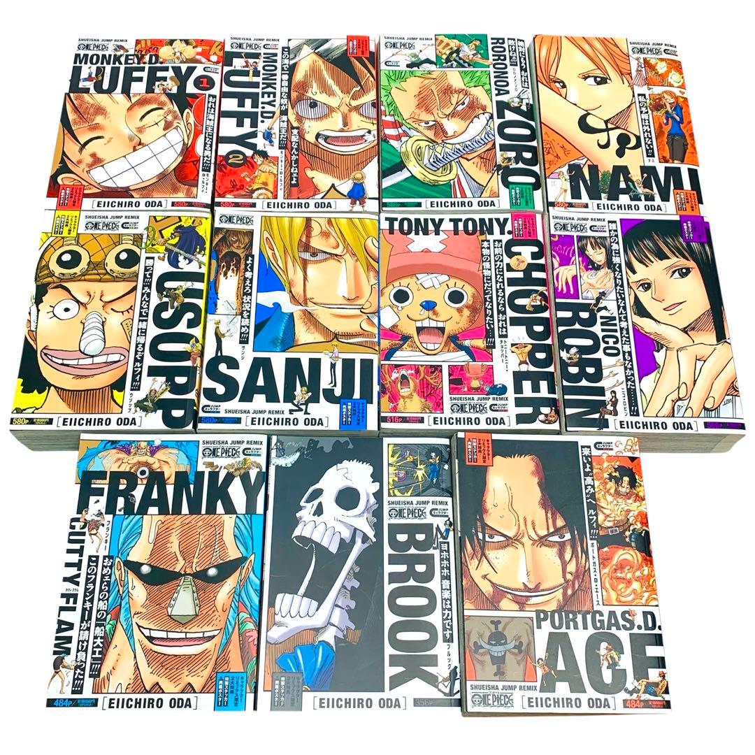 ONE PIECE ワンピース 尾田栄一郎 初版 キャラクターREMIX11冊 - メルカリ