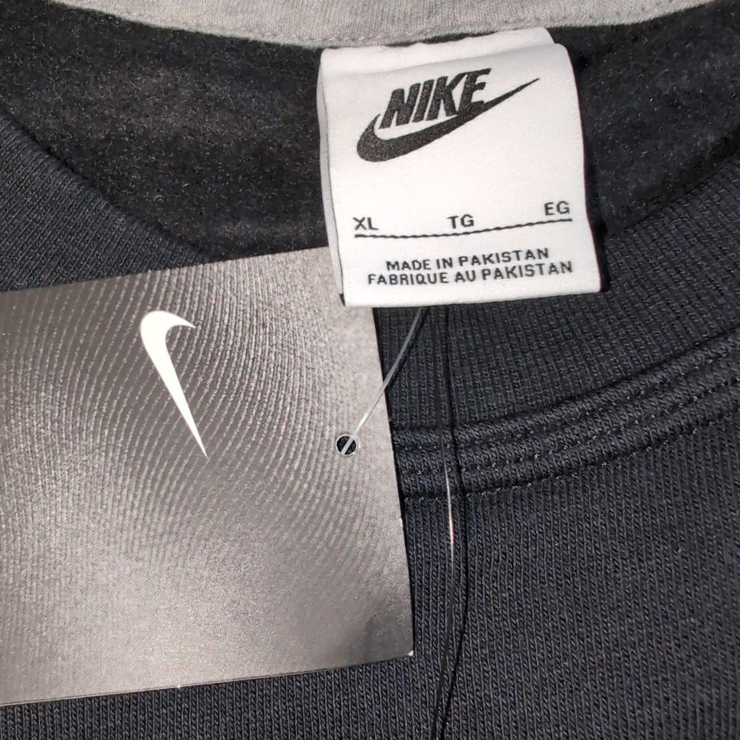 Nike 刺繍ソロスウッシュブラック セットアップ XL 黒 上下 ① - メルカリ