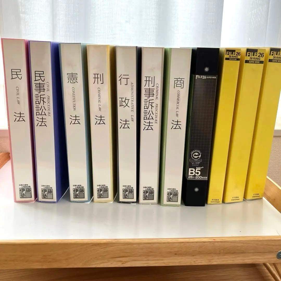 伊藤塾 B5 26穴 バインダー7冊+B5バインダー4冊 - メルカリ