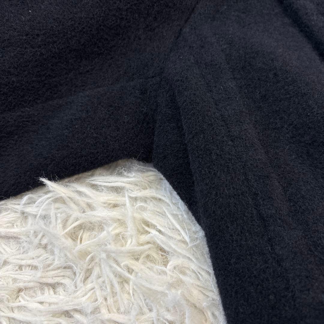 超希少☆【ジャンポールゴルチェ】アンゴラ ブラック ロゴボタン