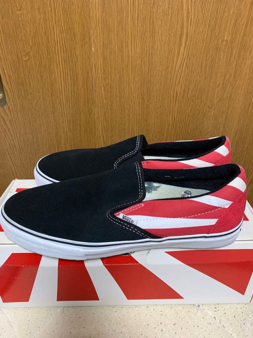 VANS SLP ON PRO HOSOI バンズ ホソイ Vans Slip-On Pro Shoes ( Black / White ) — Albe's BMX