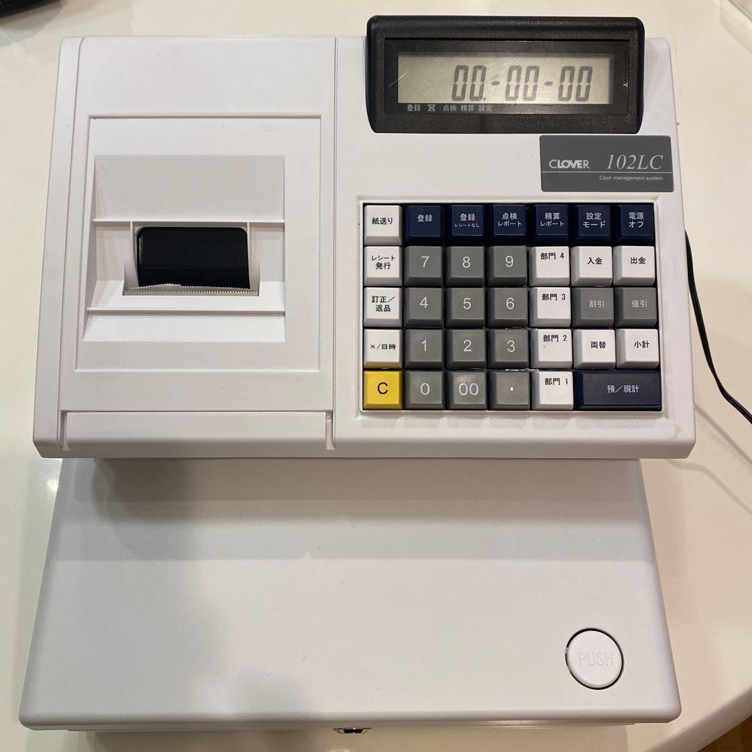CLOVER 102LC ホワイト レジ用品 CLOVER 102LC – クローバー電子