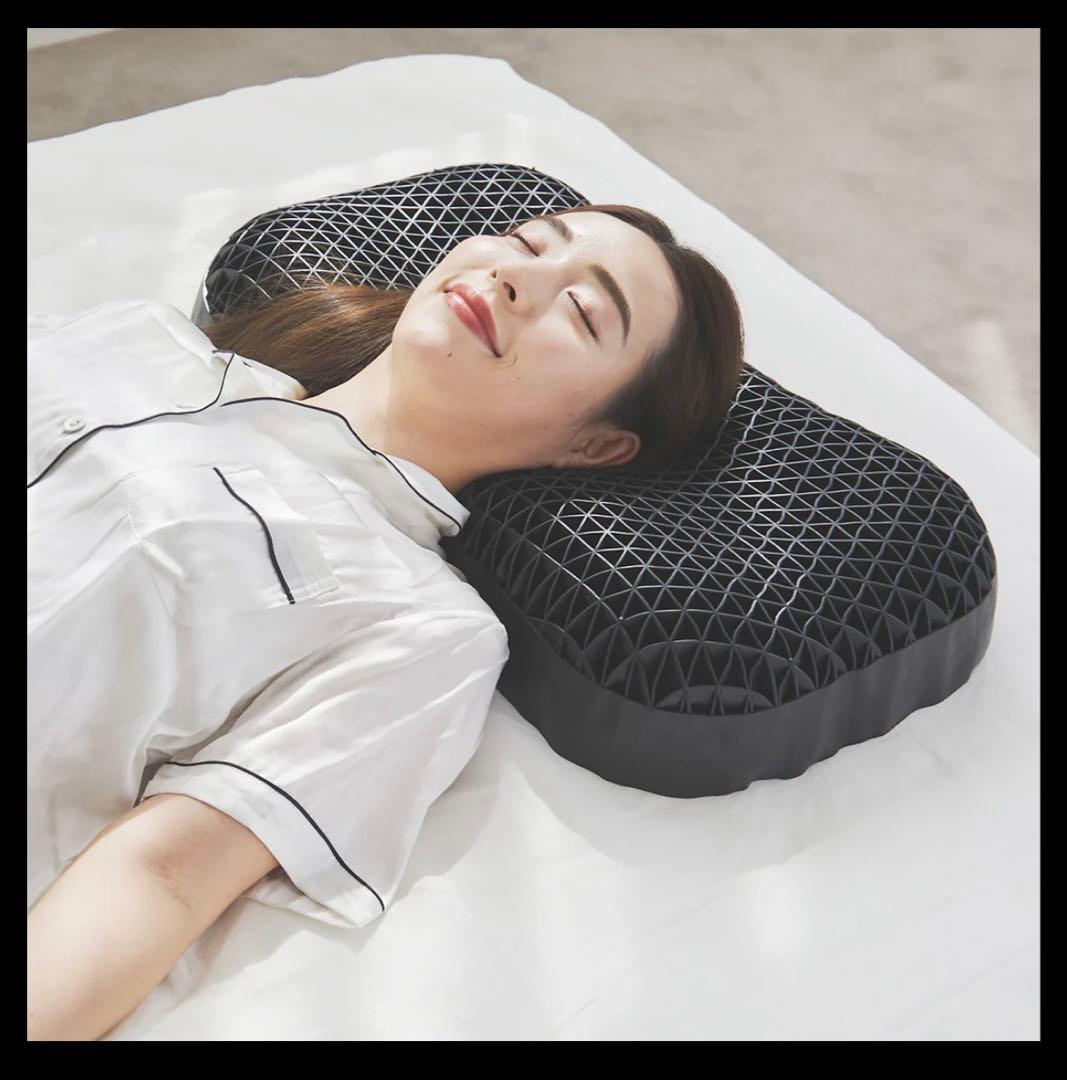 新品未開封☆枕カバー付き】 ヒツジのいらない枕 極柔 ブラック