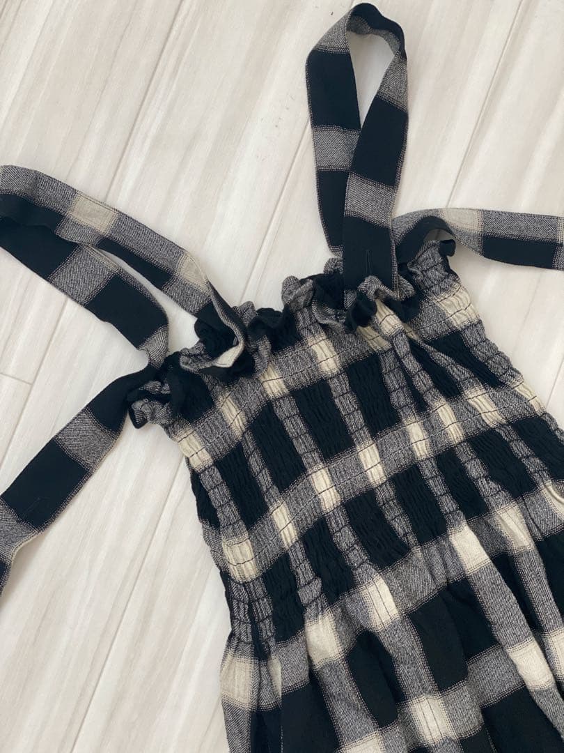 MM6 Maison Margiela 秋冬用 チェック柄ロングワンピース