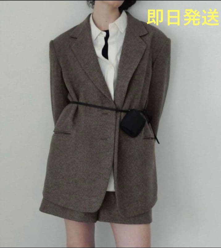 ANUKE (アンヌーク） Herringbone Wool Jacket 36 - メルカリ