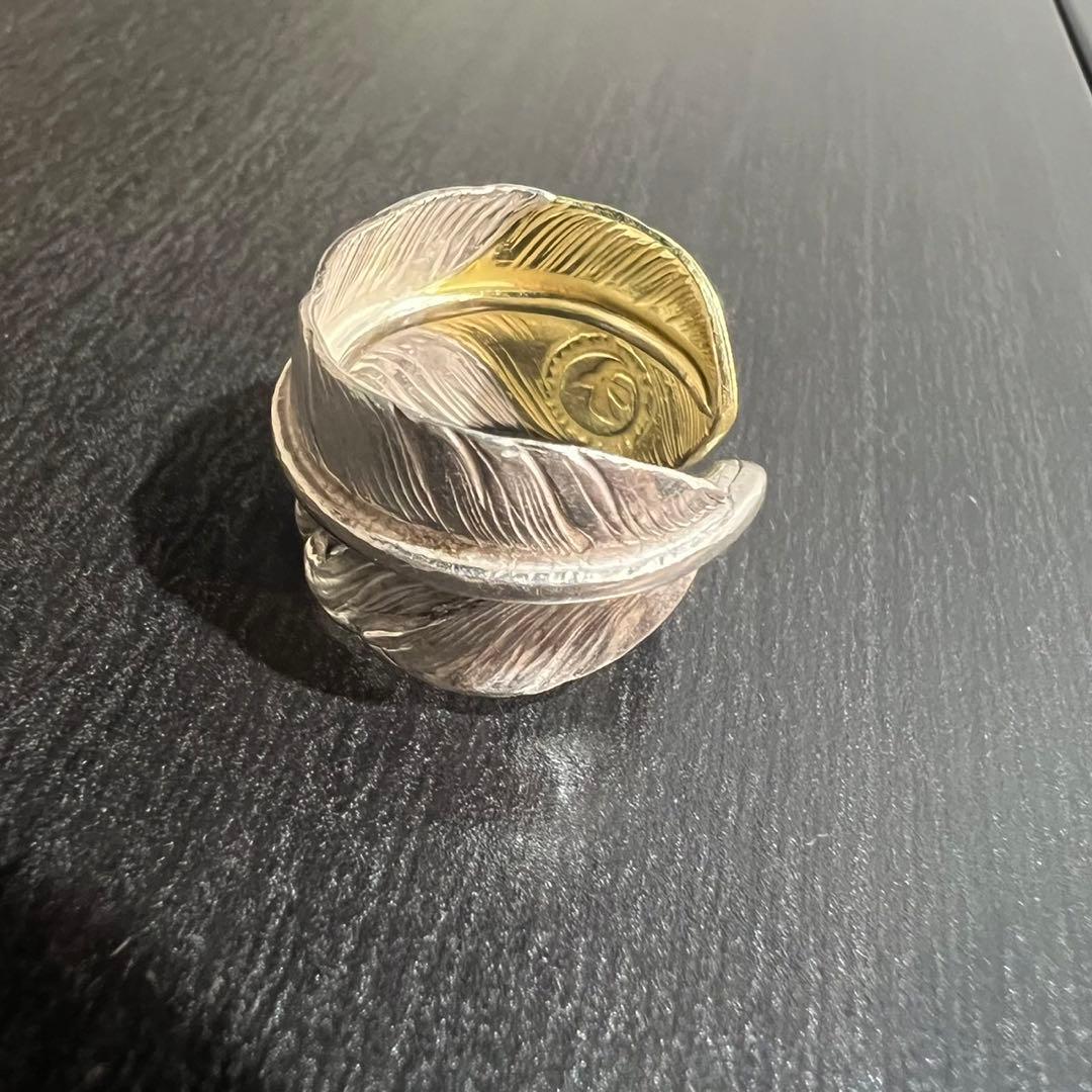 やま1021様専用 ゴローズ goro's 先金特大フェザー リング k18 - メルカリ