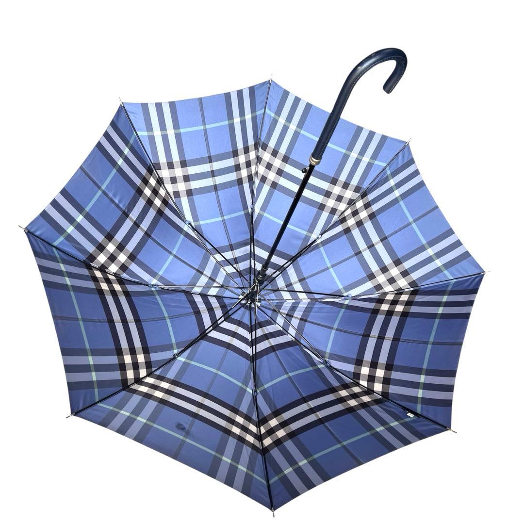 Burberry バーバリー 長傘 チェック ブルーカラー ユニセックス