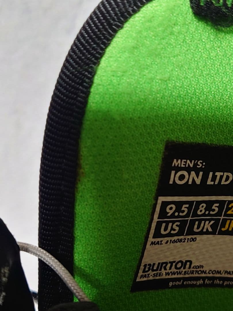 BURTON ION LTD 27.5cm 中古 ※訳あり 左内側に破れあり！