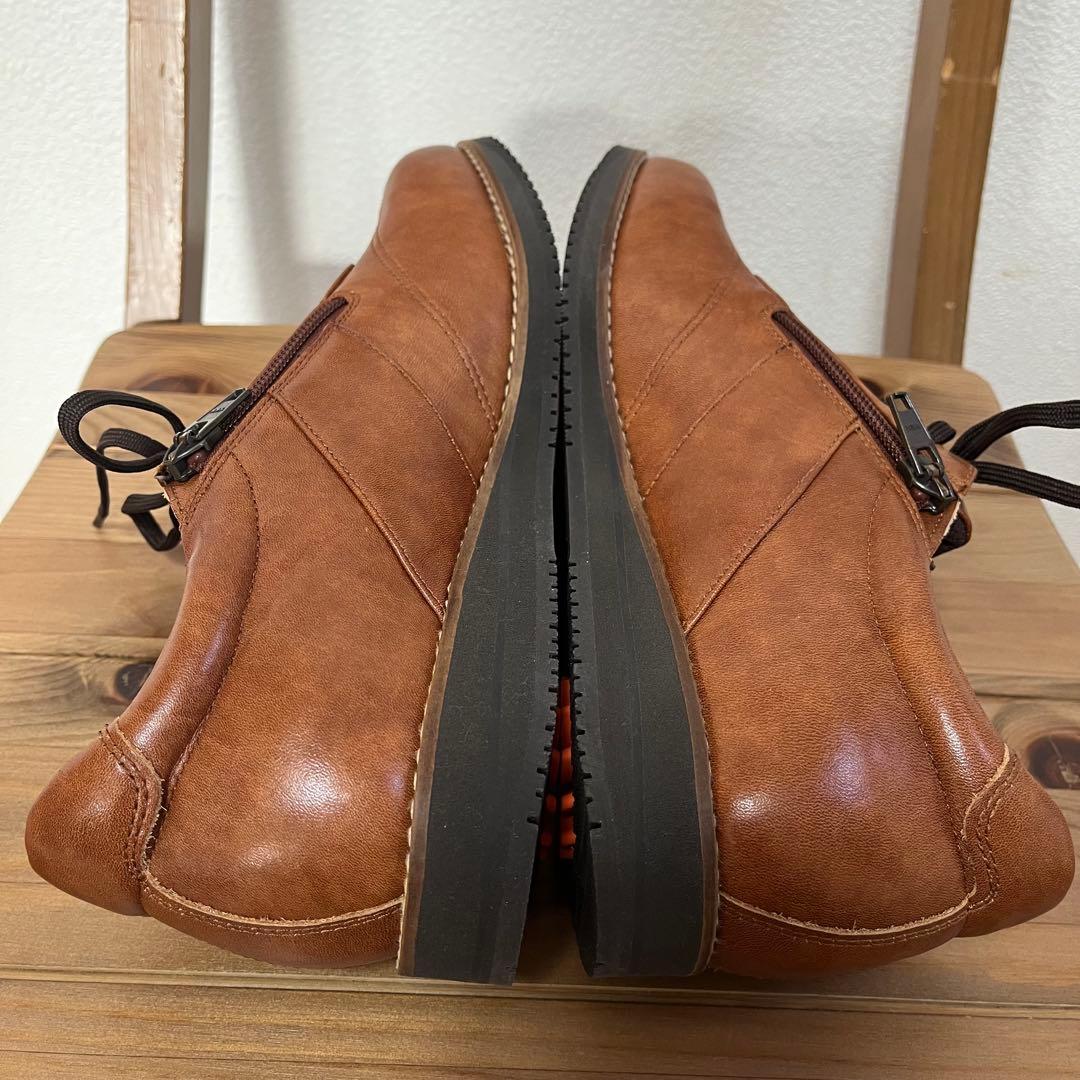 未使用✨アサヒ メディカル ウォーク　24.5cm ブラウン　レザースニーカー