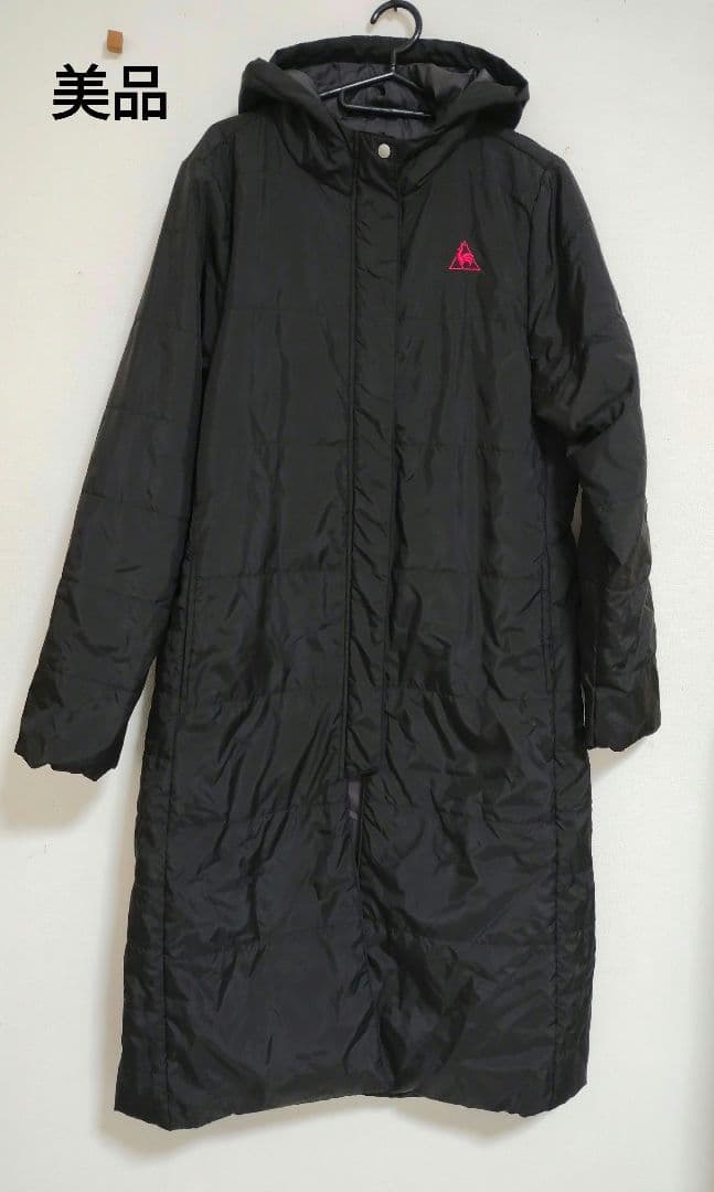 美品】ルコックポルティフ ベンチコート ダウンコート ブラック L