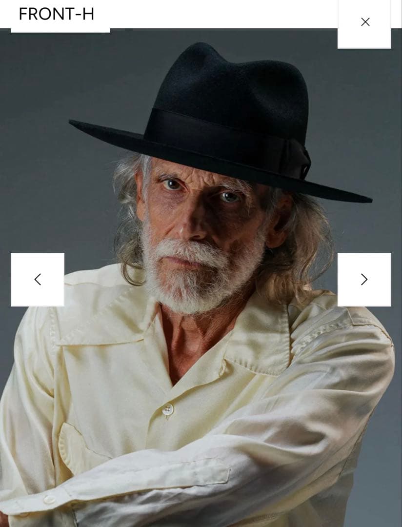 THE H.W.DOG and co hwdog ハット 34 ブラック　ウール