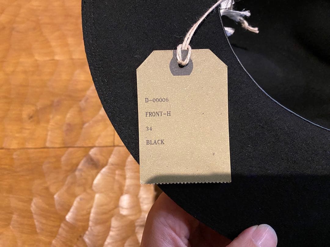 THE H.W.DOG and co hwdog ハット 34 ブラック　ウール