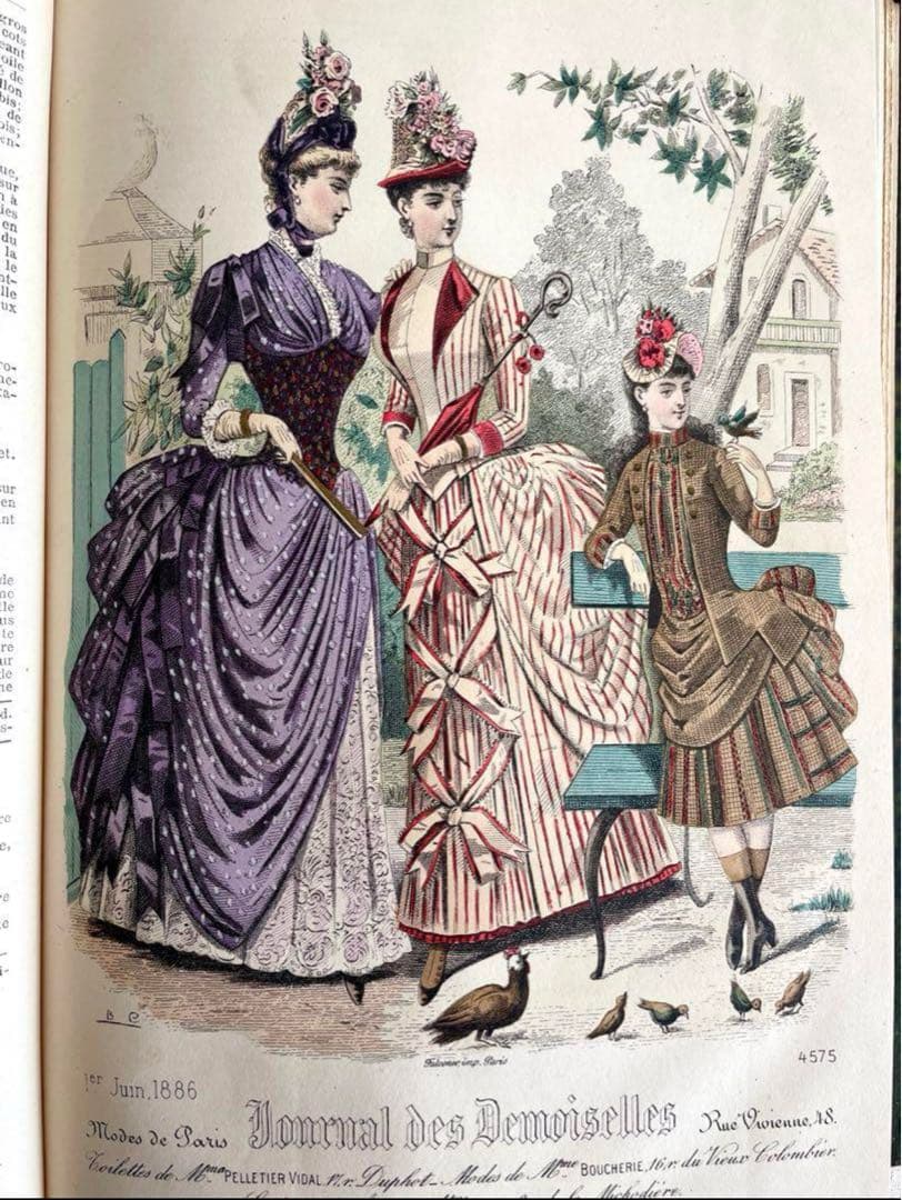 フランス1886年発行の古書（ジョルナル・デ・ドゥモワゼル）