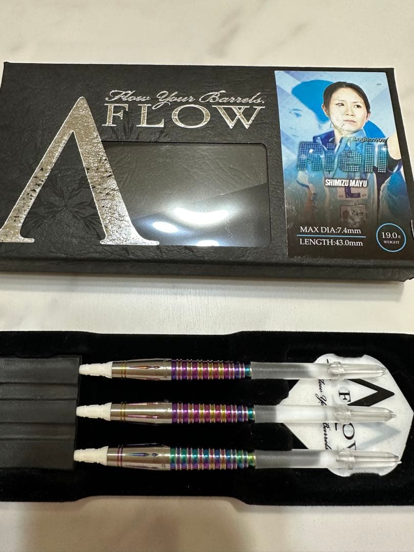 ダイナスティー A FLOW リエル7 バレル シャフト 虹色 ダーツセット