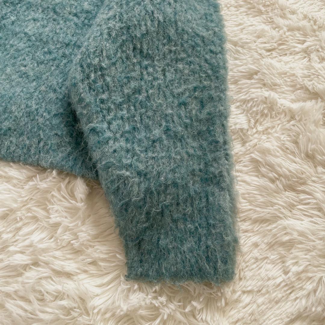 2023AW Whim Gazette ニット Vネック プルオーバー ブルー - メルカリ