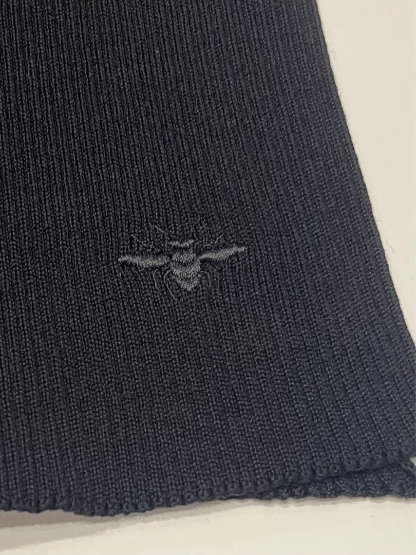 美品☆ディオール ロングマフラー ストール BEE 蜂 ショール オム ロゴ