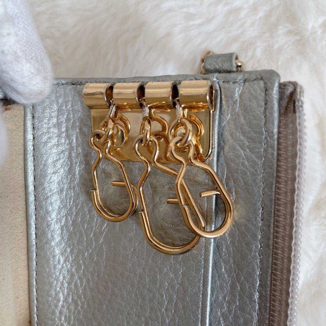 ATAO アタオ ベル ハッピーヴィトロ プラチナグラス ハート キーケース