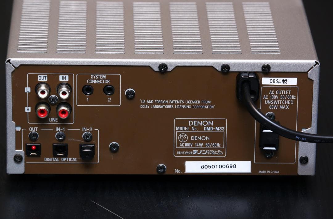 DENON DMD-M33 MDデッキ MDプレイヤー/レコーダー 完動品 - メルカリ