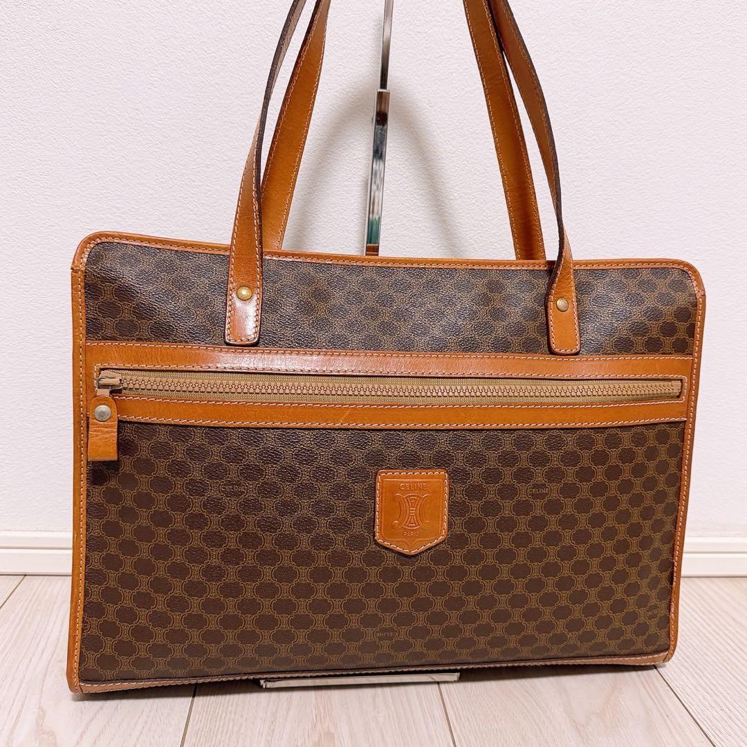 格安》CELINE(セリーヌ)ハンドバッグ PVC マカダム柄 - メルカリ